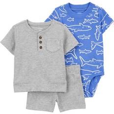 S Other Sets Children's Clothing Carter's Baby Boys 3-pc. Short Set, Months, Gray Gray