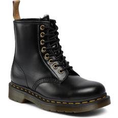 Polyester - Unisex Støvler & Boots Dr. Martens Boot Vegan 1460 Black Norfolk Flat til Unisex svart