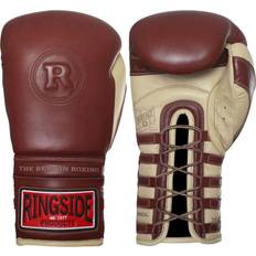 Boxing Gloves Ringside Heritage Lace Sparring Gloves, Brown, 16-Ounce