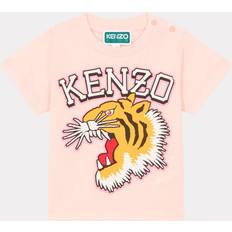 Kenzo Children's Clothing Kenzo Kids Cotton T-shirt With Press Stud Fastening Pastel Pink Unisex 4Yrs