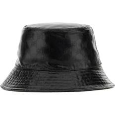 Gucci Men Headgear Gucci Black Gg Crystal Bucket Hat Black
