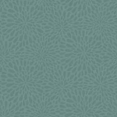 Beacon House Calendula Teal Modern Floral Wallpaper 20.5in x 396in x 0.025in Blue