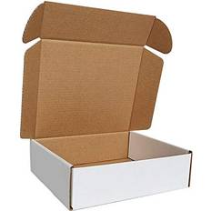 CH-BOX 50 Pack 7x6x2'' Small Shipping Boxes, Corrugated Cardboard Mailers for Business, White CM762