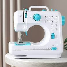 Virtionz Portable Sewing Machine for Beginners with 12 Stitch Applications,  Dual Speed, Reverse Stitch, Foot Pedal and Sewing Kit - Small Sewing Machine,  Easy to Use Electric Mini Sewing Machine 