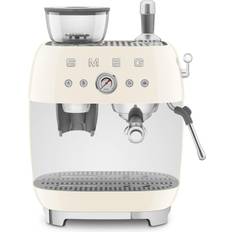 Smeg Coffee Makers Smeg Semi-Automatic Espresso Machine EGF03 Cream