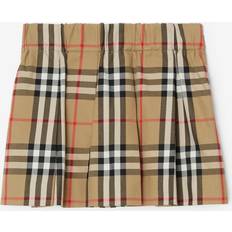 Babies Skirts Children's Clothing Burberry Childrens Check Cotton Pleated Skirt 2Y