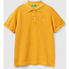 Gelb Poloshirts Benetton Slim Fit Polo In 100% Organic 2XL, Yellow, Kids