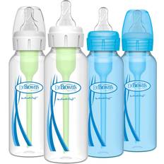 Dr. Brown's Options Anti-Colic Bottle Blue and Clear 8oz/4pk