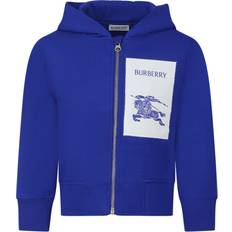 Burberry Kinderbekleidung Burberry Kids Kapuzenjacke EKD aus Baumwoll-Jersey Blau