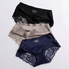 Shein Underwear Shein 3pcs/pack Breathable & Comfortable Lace Women's Panties, Seamless Triangle Underwear