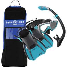Aqua Lung Sport Women's Bonita Snorkeling Set, Small, Teal/Black