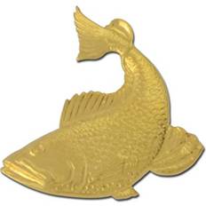 Gold Brooches StockPins Trout Lapel Pin