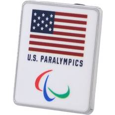 Brooches Honav USA Paralympics Square Pin White