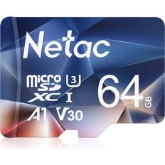 Netac Micro SD Card 64GB Memory Card 64GB MicroSDXC Mini SD Card UHS-I, 100MB/s, 667X, U3, C10, V30, A1, EXFAT TF Card