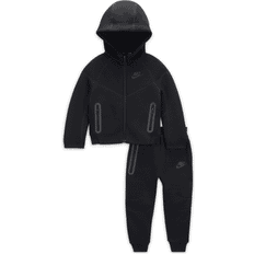 Children's Clothing Nike Baby Sportswear Tech Fleece Full-Zip Set Hoodie Set 2pcs - Black (66L050-023)