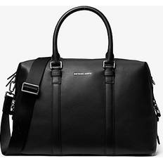 Michael Kors MK Hudson Medium Pebbled Leather Duffel Bag Black NS