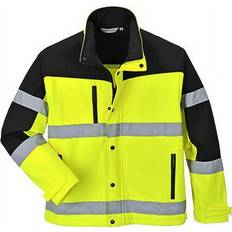 Portwest Work Jackets Portwest US429 Two-Tone Softshell Jacket-Yellow/Black-XL