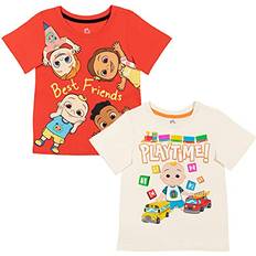 Tops CoComelon JJ Cody Nico Toddler Boys Pack T-Shirts Infant to Toddler