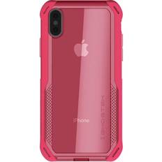 Ghostek Bumpers Ghostek Cloak Clear Grip iPhone XS Case for XR XS Max with Slim Fit Super Shock Absorbing Heavy Duty Protection Bumper and Clear Scratchproof Back Wireless Charging Compatible Pink