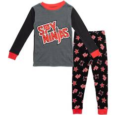 S Pajamases Children's Clothing SPY NINJAS Little Boys Pullover Pajama Shirt & Pajama Pants black grey