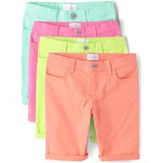Girls Children's Clothing The Children's Place Kid's Roll Cuff Twill Skimmer Shorts 4-pack - Multi Colour