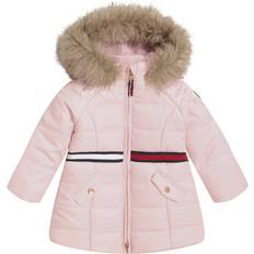 Tommy Hilfiger Jackets Children's Clothing Tommy Hilfiger Baby Girls Longline Puffer With Hood Rose Shadow Rose Shadow