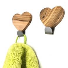 Holz Handtuchhalter & Haken Olivenholz erleben Handtuchhaken