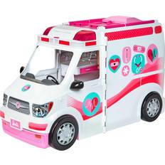 Doktorer Dukker & dukkehus Barbie Emergency Vehicle Transforms Into Care Clinic with 20+ Pieces
