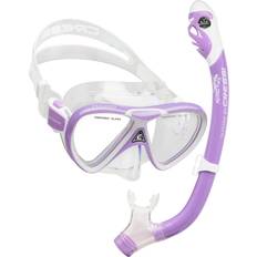 Snorkel Sets Cressi Youth Pegaso/Iguana Dry Snorkel Combo, Purple