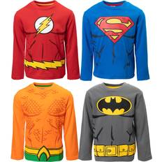 DC Comics Justice League Batman Superman Flash Aquaman Little Boys Pack Long Sleeve T-Shirt