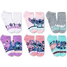 M Socks Lilo & Stitch Girls' No Show Socks Pink