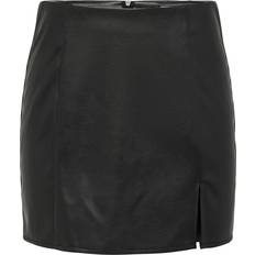 Only Polyester Skjørt Only Leni Mini Skirt - Black