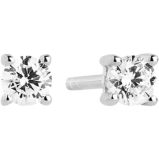 Sif Jakobs Princess Piccolo Earrings - Silver/Transparent