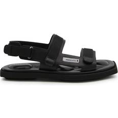 Premiata Shoes Premiata touch-strap leather sandals women Calf Leather/Microfibre/Fabric/Calf Leather Black
