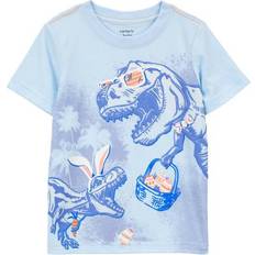 Carter's Tops Children's Clothing Carter's Toddler Boys Bunny Dinosaur Jersey Tee Blue 3T