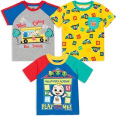 Tops CoComelon JJ Baby Boys Pack Graphic Raglan T-Shirts Months
