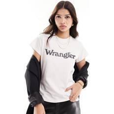 Wrangler Damen - W36 Bekleidung Wrangler logo t-shirt in whiteXS