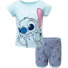 Disney Other Sets Children's Clothing HIS Disney Lilo & Stitch Big Girls Graphic T-Shirt French Terry Shorts Set Blue 10-12