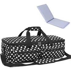 Arts & Crafts LUXJA Carrying Bag Compatible with Cricut Explore Air and Maker, Tote Bag Compatible with Cricut Explore Air, Silhouette Cameo 4 and Supplies Bag Only Black Dots