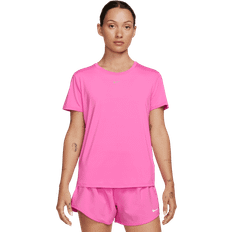 Nike Women T-shirts Nike Women's One Classic Dri-FIT Short-Sleeve Top in Red, FN2798-675