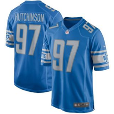 Game Jerseys Nike Men's Detroit Lions Aidan Hutchinson #97 Blue Game Jersey