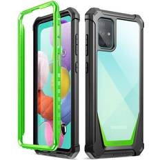 Mobile Phone Accessories Poetic Guardian Series for Samsung Galaxy A51 Case [NOT FIT Galaxy A51 5G Version] Full-Body Hybrid Shockproof Bumper Cover with Built-in-Screen Protector Green/Clear