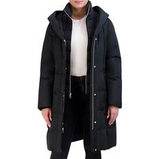 Coats on sale Cole Haan Women's Bibbed Hooded Puffer Coat - Black