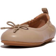 Fitflop Low Shoes Fitflop Women's Allegro Bow Leather Ballet Latte Beige Latte Beige