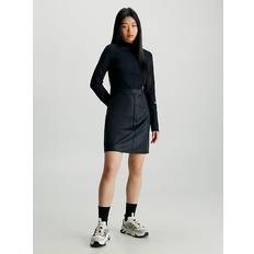 Calvin Klein Elastan / Lycra / Spandex Kjoler Calvin Klein Beschichtetes Milano-Jersey-Minikleid