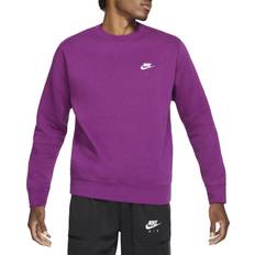 Men - Sweatshirts Sweaters Nike Men's Sportswear Club Fleece Crewneck Sweatshirt Viotech/White
