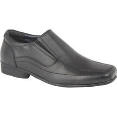Lave sko Leather Twin Gusset School Shoes Black