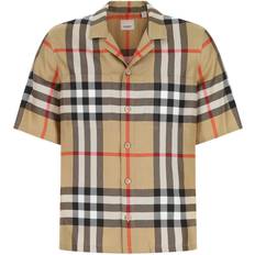Burberry Shirts Burberry Embroidered Silk Shirt Checked