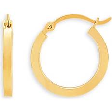 Macy's Gold Earrings Macy's 14k Gold Earrings, Polished Square Hoops 17mm Yellow Gold Yellow Gold