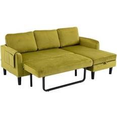 4 Seater - Sofa Beds Sofas HOMEFUN Modern Olive Green 72.4" 4 Seater